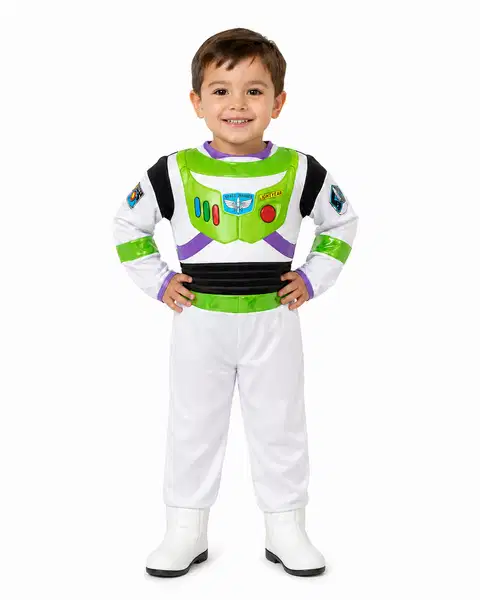Child wearing a dress-up costume